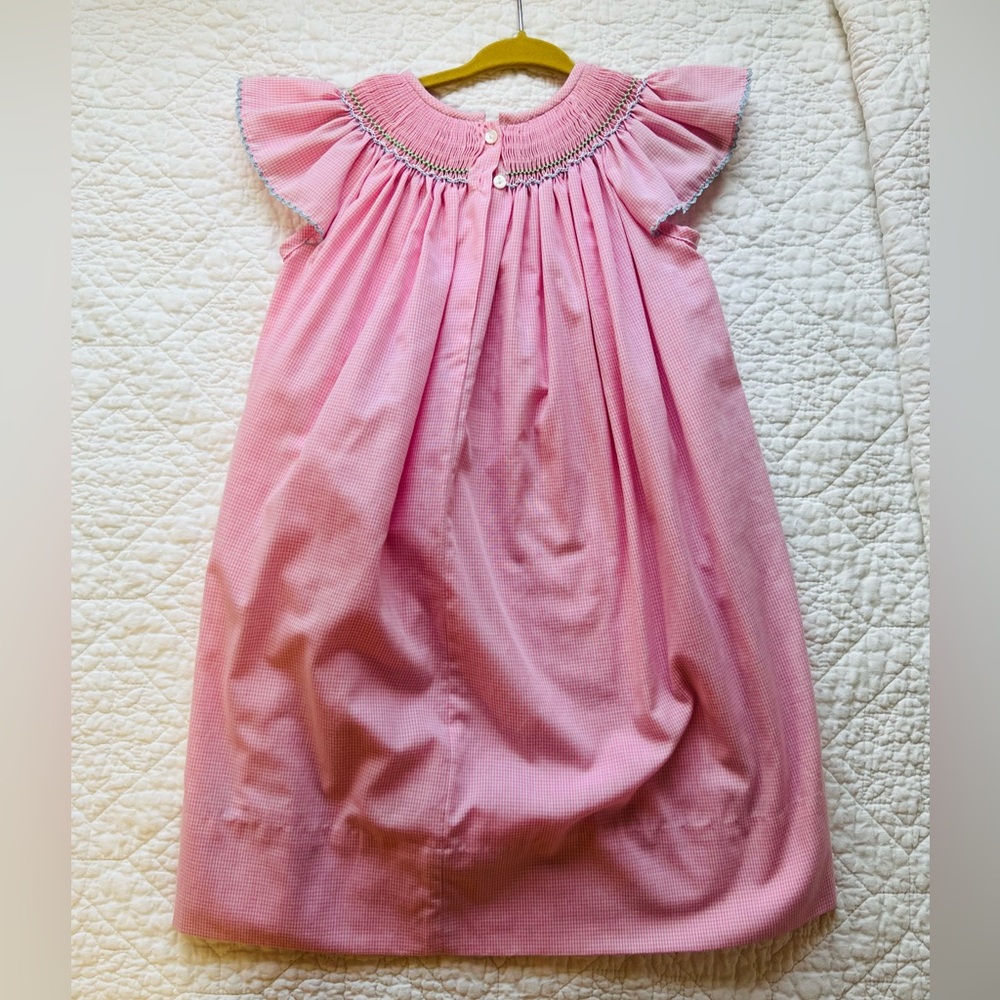 Edgehill Collection smocked elephants dress - Picture 2 of 2